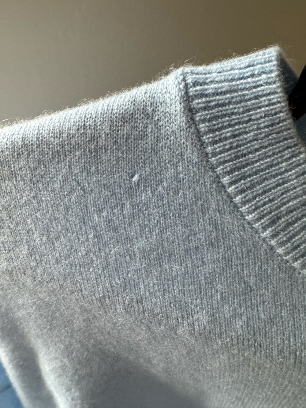 Daily Drills Light Blue Cashmere Sweater - Picture 8 of 9